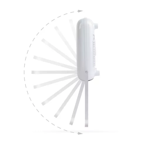 Fali hősugárzó törölközőtartóval - 800/2000W - 240V - fehér