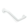 Fürdőszobai kapaszkodó - 45°-ban hajlított - rozsdamentes acél - fehér - 25 + 25 cm