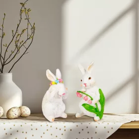   Húsvéti dekoráció - nyuszi - 2 féle - 7,5 x 7,2 x 14,5 cm