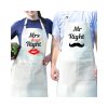 Konyhai kötény - "Mrs. Always Right" felirattal - 80 x 70 cm - 200 gsm