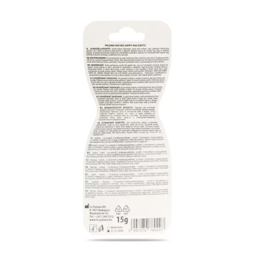 Illatosító - Paloma Happy Bag - Exotic