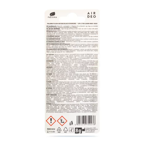 Illatosító - Paloma EMO Plush BLACK DIAMOND