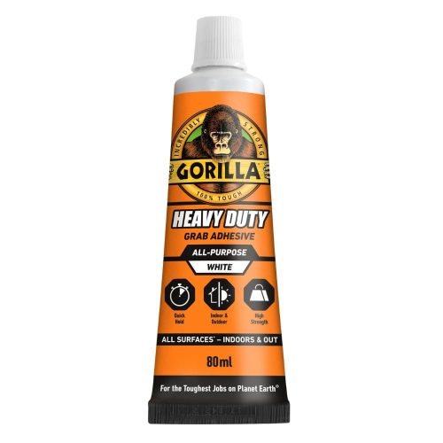 Gorilla HEAVY DUTY GRAB Extra Erős Építési Ragasztó - 80ml tubus