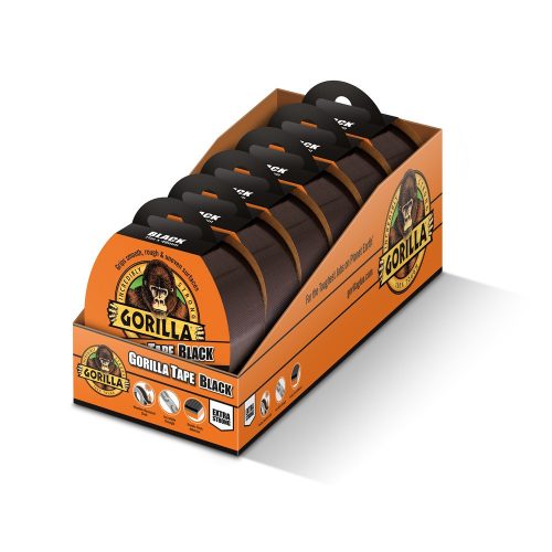 Gorilla Tape Black 32m x 48mm Fekete Extra Erős Ragasztószalag