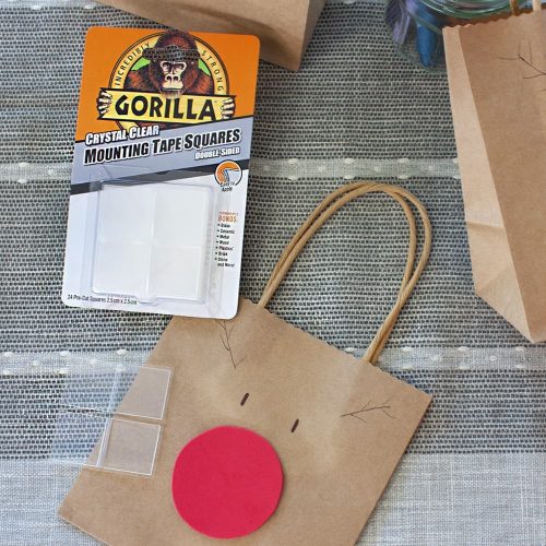 Gorilla Mounting Clear Tape Squares Kristálytiszta Kétoldalas Ragasztószalag 2,5cm-es négyzetek 24db/csomag