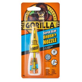   Gorilla Super Glue Brush & Nozzle Ecsetes Pillanatragasztó 12gramm
