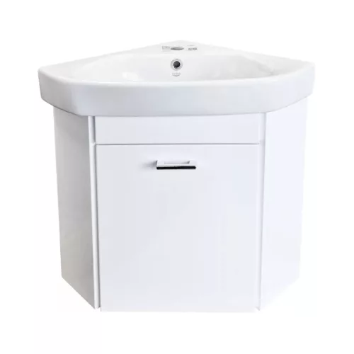 CeraStyle ARDA - SAROKBA építhető - porcelán mosdókagyló - 46 x 46 cm