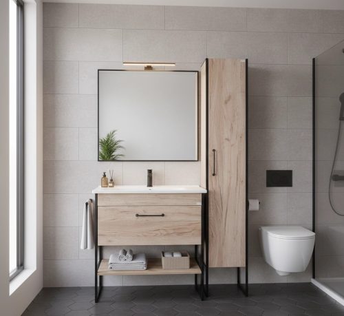 TMP IRON fürdőszobai ÁLLÓSZEKRÉNY - 190 x 35 cm