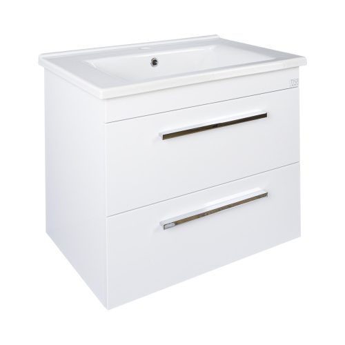 TMP VIVA 75 fali függesztett fürdőszobabútor - Sanovit ATRIA 9075 porcelán mosdóval - 75 x 45,5 cm