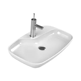   CeraStyle NOVA - PULTRA ültethető - Top Counter - porcelán mosdó - 70 x 43 cm