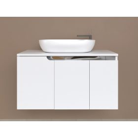   Piramida EURIDIKA fali fürdőszobabútor - mosdópult mosdó nélkül - 3 ajtós - 100 x 48 x 53 cm