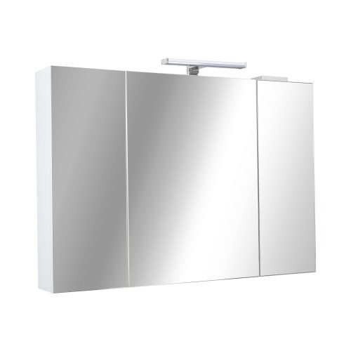 Piramida AKVA Tükrös fürdőszobai szekrény - LED világítással - 100 x 69 x15cm