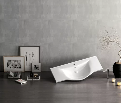 Sanovit ALBATROS - porcelán mosdókagyló - 100 x 46,5 cm