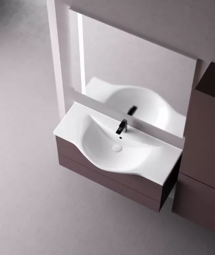 Sanovit ALBATROS - porcelán mosdókagyló - 100 x 46,5 cm