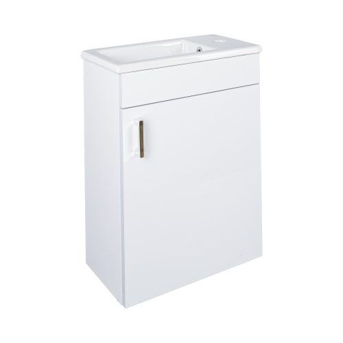 VivaStyle NIKA - fali függesztett - fürdőszobabútor CeraStyle 71100 porcelán mosdóval 42 x 24 cm