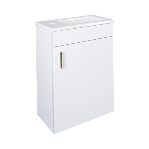 VivaStyle NIKA - fali függesztett - fürdőszobabútor CeraStyle 71100 porcelán mosdóval 42 x 24 cm