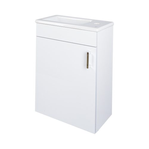 VivaStyle NIKA - fali függesztett - fürdőszobabútor CeraStyle 71100 porcelán mosdóval 42 x 24 cm