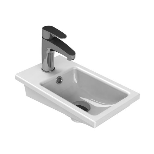 VivaStyle NIKA - fali függesztett - fürdőszobabútor CeraStyle 71100 porcelán mosdóval 42 x 24 cm