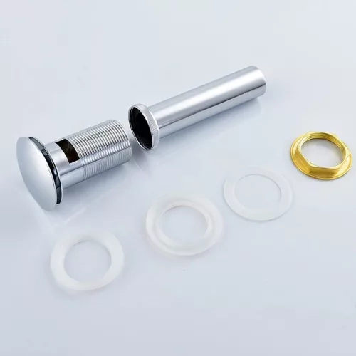 Klikk - klakk leeresztő - KEREK - KRÓM - túlfolyós modókagylóhoz - 5/4" - Ø 67 mm