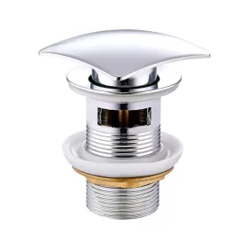   Klikk - klakk leeresztő - SZÖGLETES - KRÓM - túlfolyós modókagylóhoz 5/4"