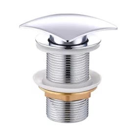   Klikk - klakk leeresztő - SZÖGLETES - KRÓM - túlfolyó NÉLKÜLI modókagylóhoz - 5/4"