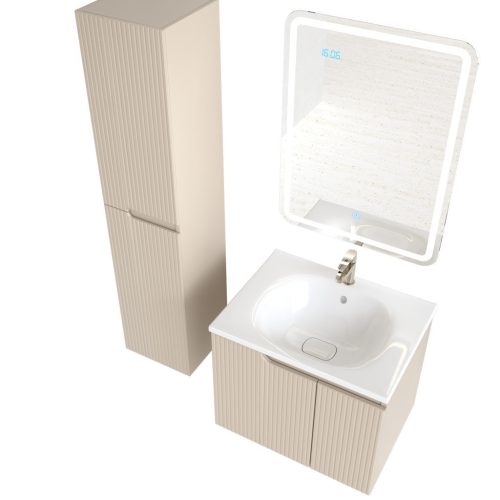 Piramida BETA fali fürdőszoba - állószekrény - PINO BÉZS - 35 x 150 x 30 cm