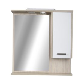   TMP ZX - SONOMA - Tükrös fürdőszobai szekrény LED világítással - 55 x 80 cm