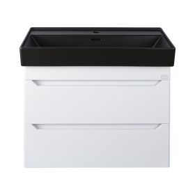   TMP SHARP 60 fali fürdőszobabútor - CeraStyle SHARP FEKETE mosdóval - 60 x 48 cm