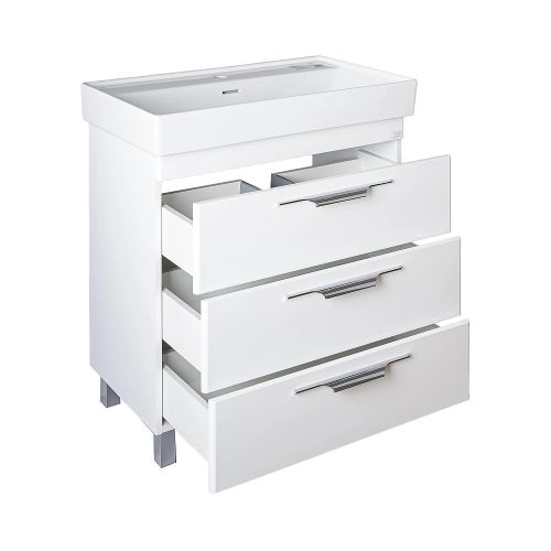 TMP TRIO 60 álló fürdőszobabútor - CeraStyle SHARP - 37100 mosdóval - 60 x 48 cm