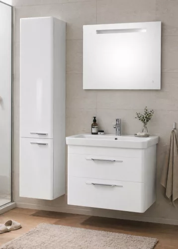TMP LUX 80 fali fürdőszobabútor - Sanovit LUXURY - 11080 mosdóval - 80,5 x 46 cm