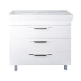   TMP TRIO 100D álló fürdőszobabútor - CeraStyle SHARP - 37600 DUPLA csaplyukas mosdóval - 100 x 48 cm