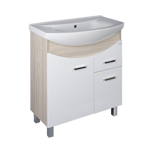 TMP ZX 65 - SONOMA - álló fürdőszobabútor - Sanovit ZENON - 6065 porcelán mosdóval - 65 x 47 cm