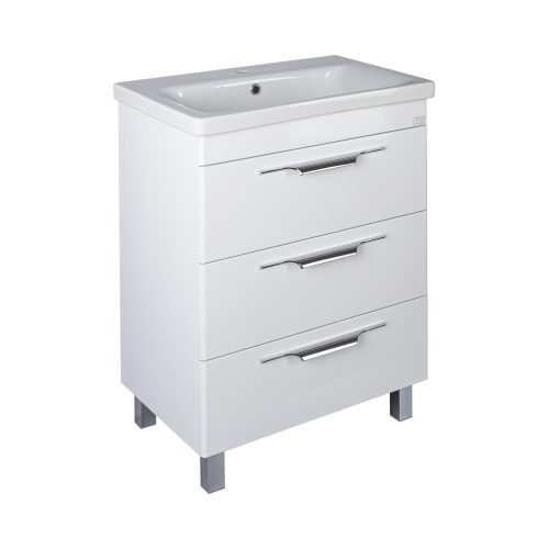 TMP TRIO 65 álló fürdőszobabútor - Sanovit SOFT - 13065 mosdóval - 65 x 45,5cm