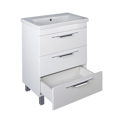 TMP TRIO 65 álló fürdőszobabútor - Sanovit SOFT - 13065 mosdóval - 65 x 45,5cm