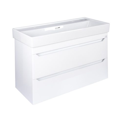 TMP SHARP 100 fali fürdőszobabútor - CeraStyle SHARP - 37600 DUPLA csaplyukas mosdóval - 100 x 48 cm