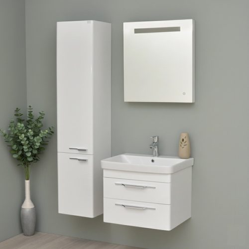 TMP LUX 60 fali fürdőszobabútor - Sanovit LUXURY - 11060 mosdóval - 60,5 x 46 cm