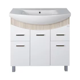   TMP ZX 85 - SONOMA - álló fürdőszobabútor - Sanovit ZENON - 6085 porcelán mosdóval - 86 x 50 cm