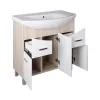 TMP ZX 85 - SONOMA - álló fürdőszobabútor - Sanovit ZENON - 6085 porcelán mosdóval - 86 x 50 cm