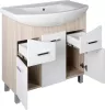 TMP ZX 85 - SONOMA - álló fürdőszobabútor - Sanovit ZENON - 6085 porcelán mosdóval - 86 x 50 cm