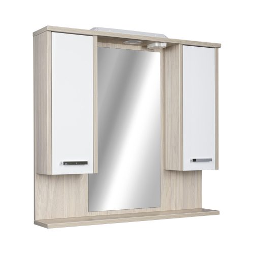 TMP ZX - SONOMA - Tükrös fürdőszobai szekrény LED világítással - 85 x 80 cm