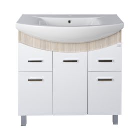   TMP ZX 95 - SONOMA - álló fürdőszobabútor - Sanovit ZENON - 6095 porcelán mosdóval - 97 x 51 cm