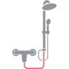 Viva ZEN zuhanyrendszer 1/2" - 60 cm zuhanygégecső - alkatrész