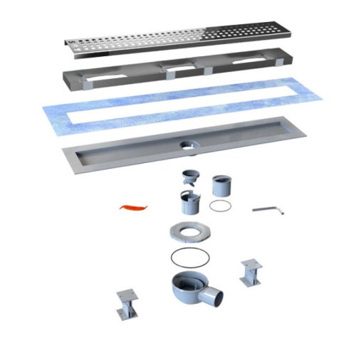 SAY Optima zuhanyfolyóka - Ø 50 mm kifolyással - 80 cm