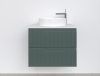 Piramida EURIDIKA fali fürdőszobabútor - mosdópult mosdó nélkül -2 fiókos - PINO ZÖLD - 65 x 48 x 53 cm