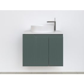   Piramida EURIDIKA fali fürdőszobabútor - mosdópult mosdó nélkül -2 ajtós - PINO ZÖLD - 65 x 48 x 53 cm