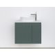 Piramida EURIDIKA fali fürdőszobabútor - mosdópult mosdó nélkül -2 ajtós - PINO ZÖLD - 65 x 48 x 53 cm
