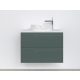 Piramida EURIDIKA fali fürdőszobabútor - mosdópult mosdó nélkül -2 fiókos - PINO ZÖLD - 75 x 48 x 53 cm