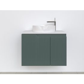   Piramida EURIDIKA fali fürdőszobabútor - mosdópult mosdó nélkül -2 ajtós - PINO ZÖLD - 75 x 48 x 53 cm