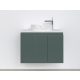 Piramida EURIDIKA fali fürdőszobabútor - mosdópult mosdó nélkül -2 ajtós - PINO ZÖLD - 75 x 48 x 53 cm
