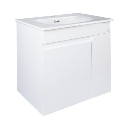 TMP VISION 60 fali függesztett fürdőszobai bútor - SKY E-8099-60 porcelán mosdóval - 61 x 46 x 56 cm